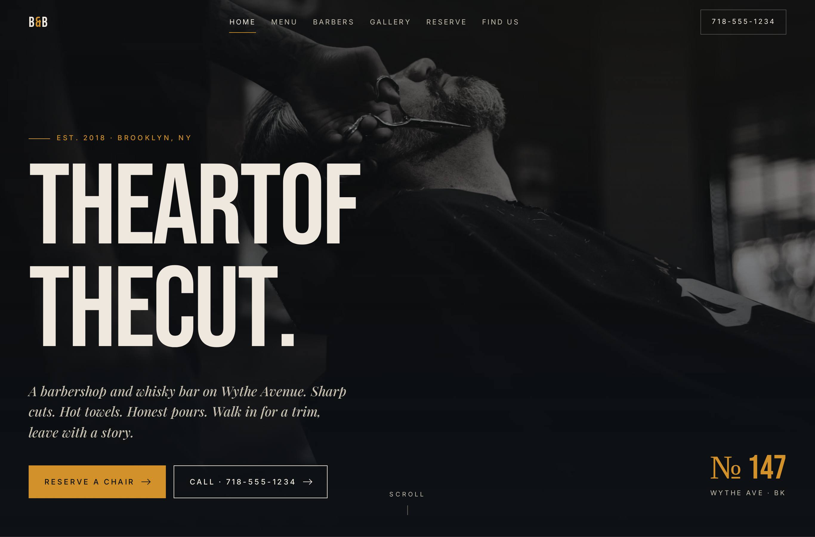 Salon site — variant screenshot