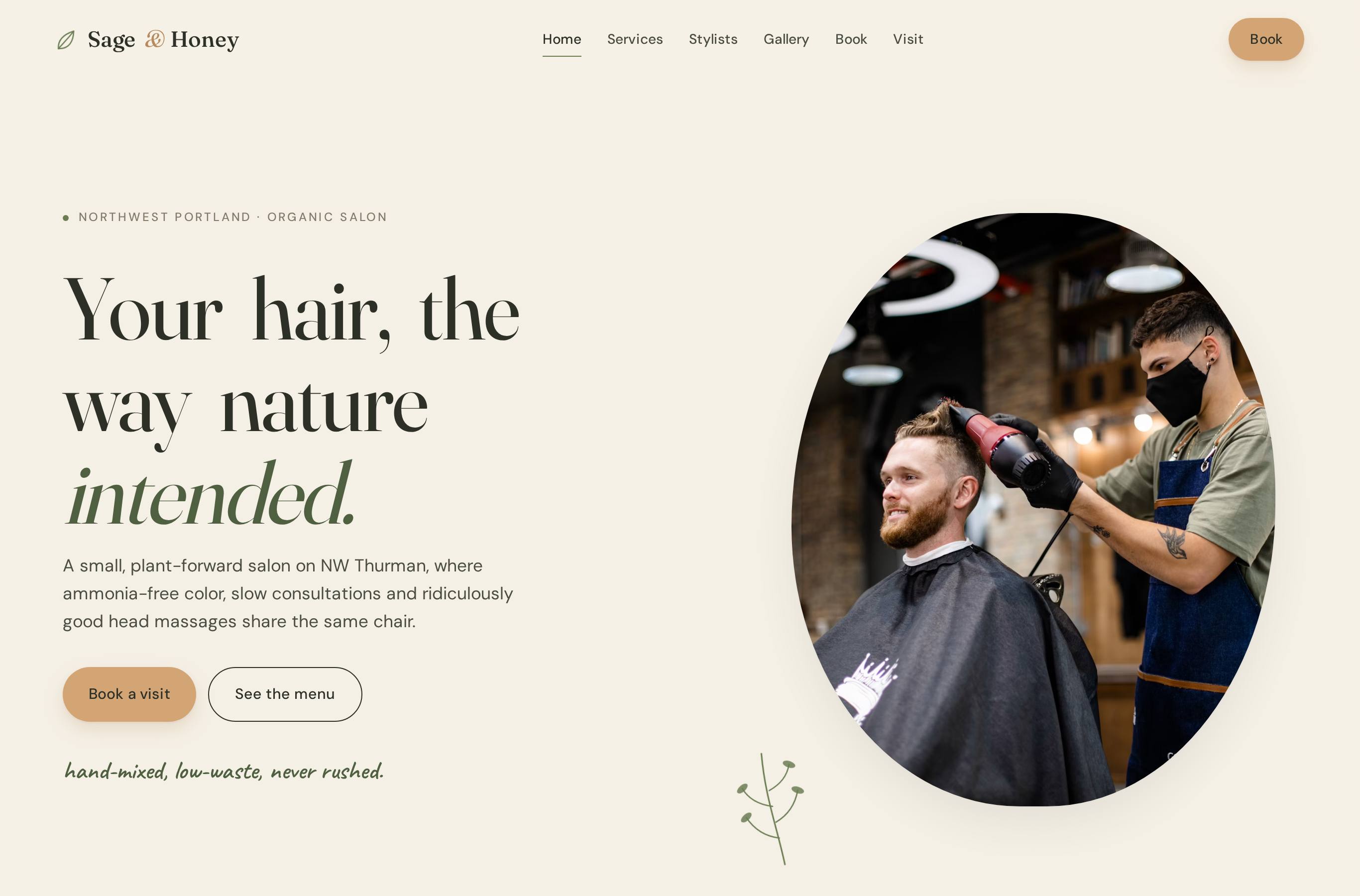 Salon site — variant screenshot